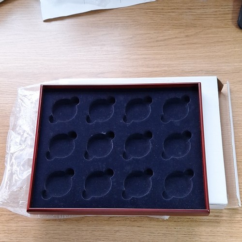 Wooden coin display - wooden,