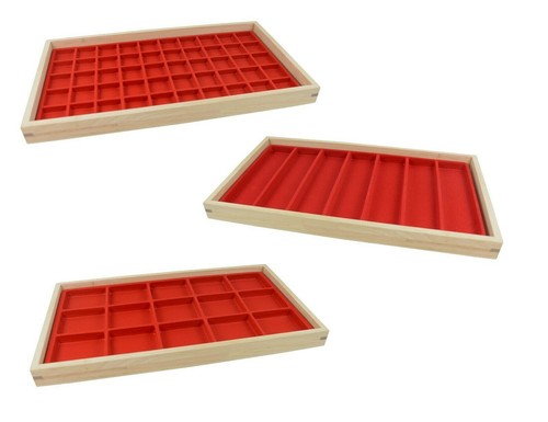 Wooden display tray with - wooden,