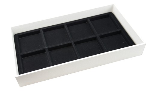 White wooden display tray - display, +