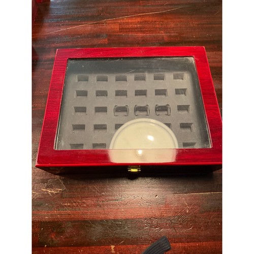 Wood display case - wood, lid
