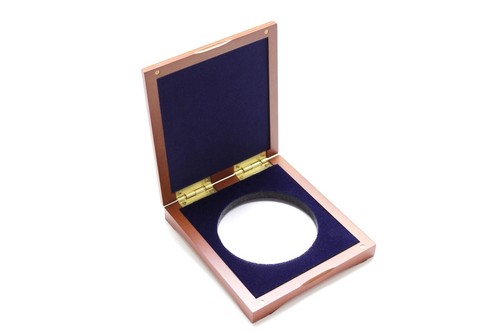 Cherry finish display case for - display,