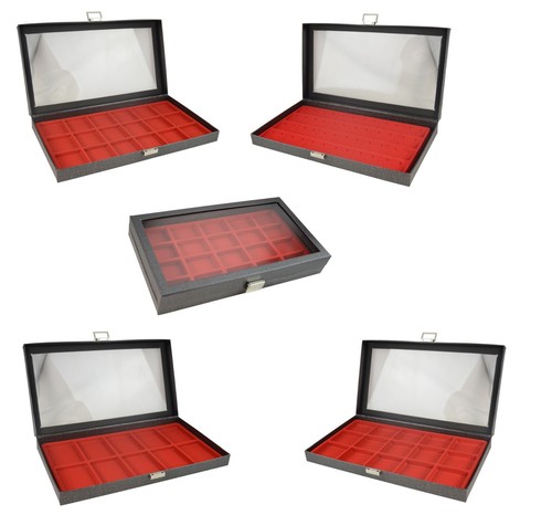 Jewellery display case - display, red